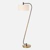 Irwin Curved Brass Floor Lamp thumbnail 0