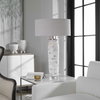 Lenta White Table Lamp, by Uttermost, 1'7" width x 2'6.25" height x 1'7" depth thumbnail 9