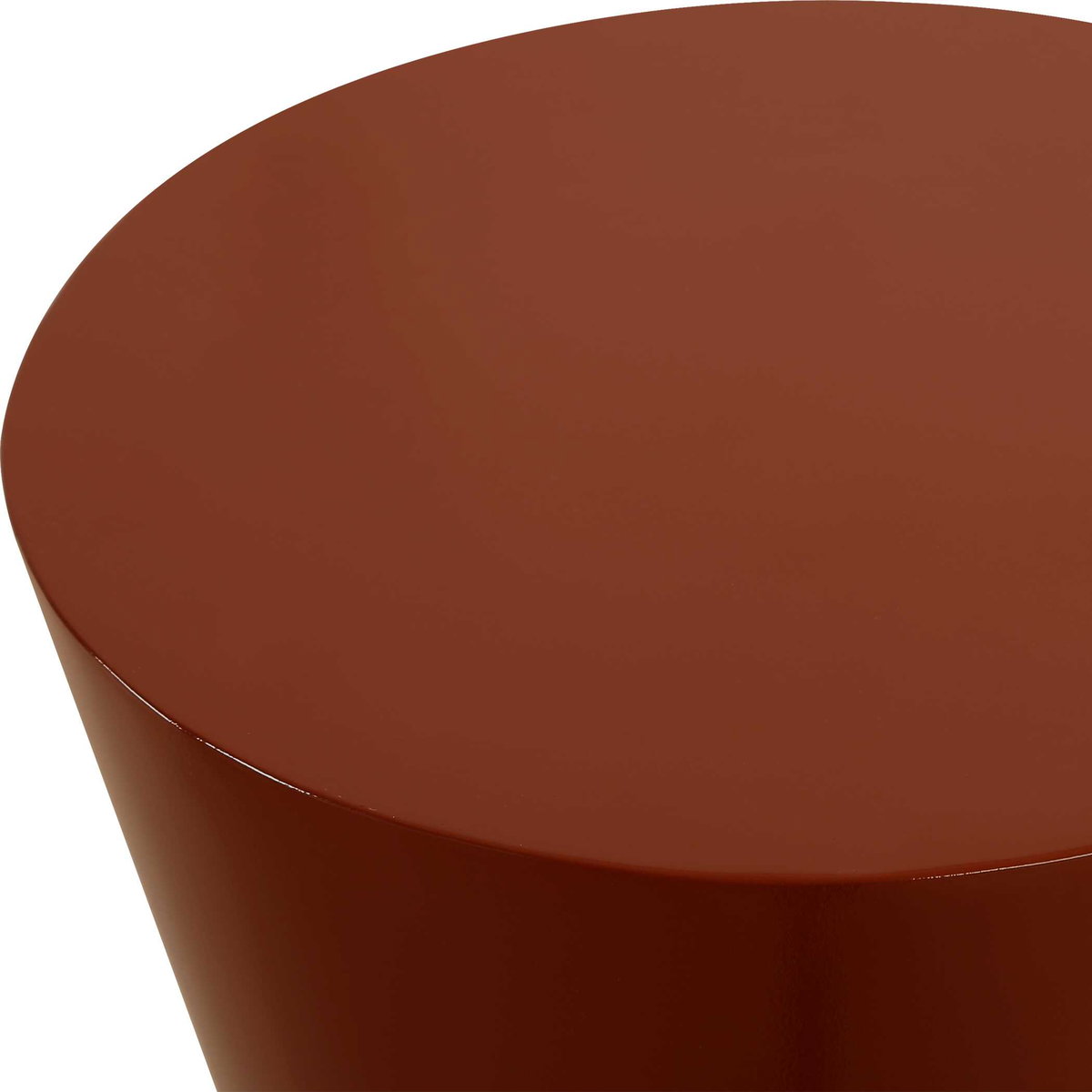 Hepler Gloss Terracotta Drink Table, Side & End Table by Uttermost, 7" width x 25" height x 7" depth View 4