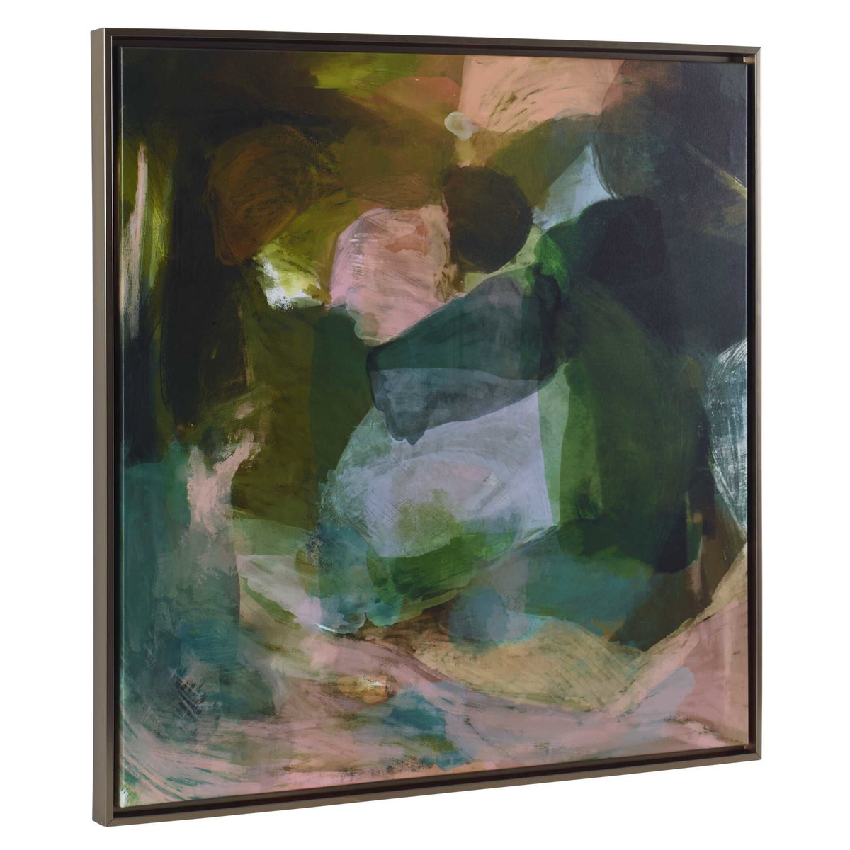 Forever Ever Framed Abstract Art, by Uttermost, 37.5" width x 37.5" height x 2" depth View 5
