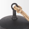 Quincy Large Matte Black Metal Decorative Bell Object, Decorative Object by Mercana, 7" length x 7" width x 7.75" height thumbnail 8