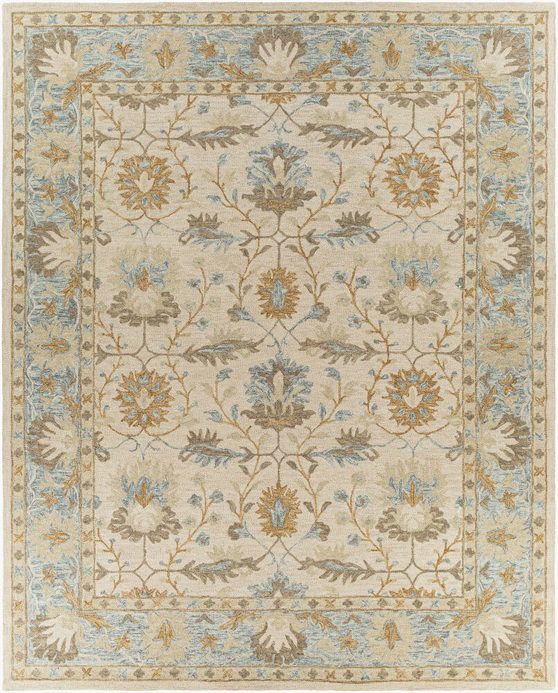 Panipat Handmade Rug, by Surya, 1'6" length x 1'6" width