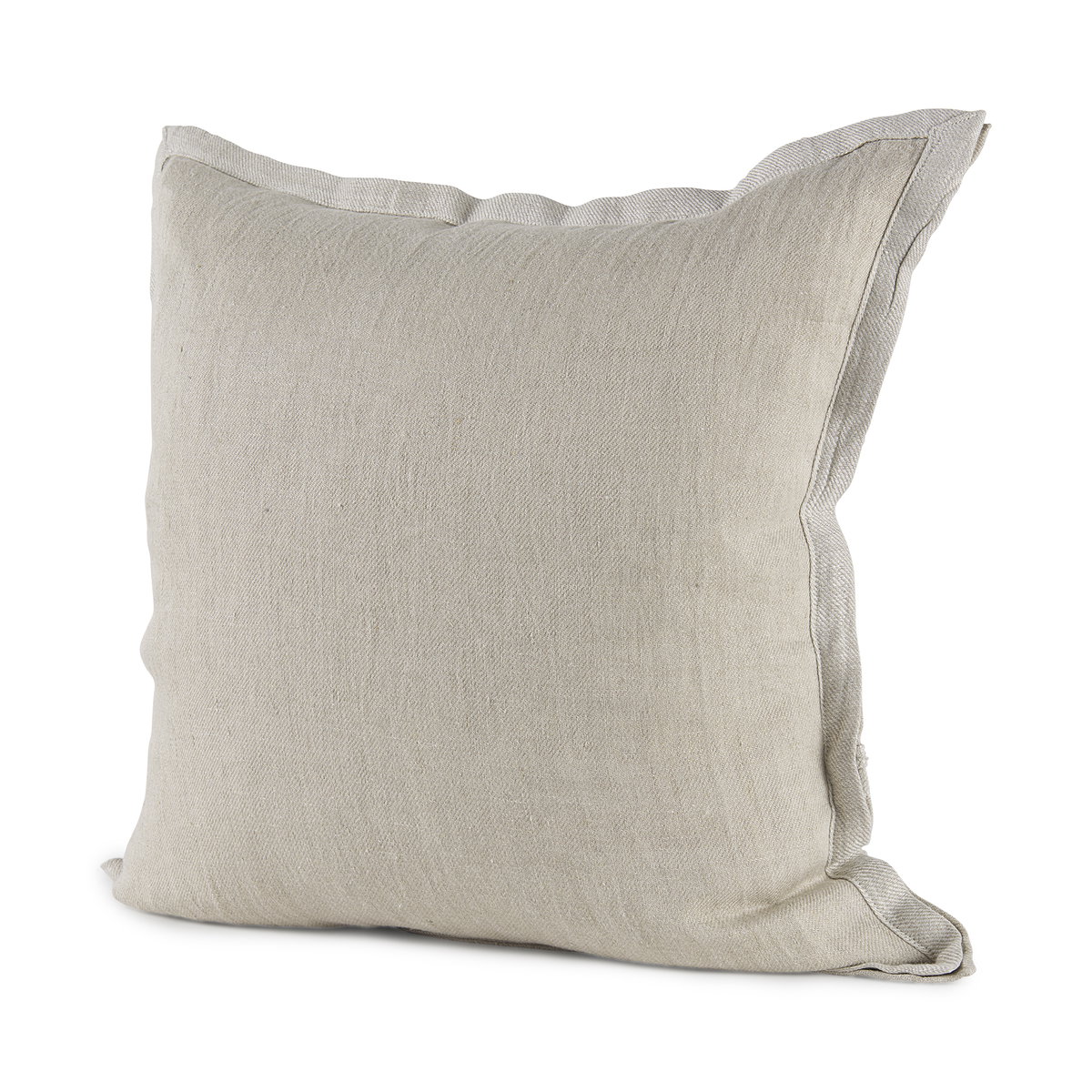 Mae 20L x 20W Beige Fabric Pillow Cover, Decorative Pillow by Mercana, 20" length x 20" width x 0.2" height View 1