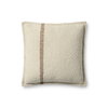 Brigette Romanek x Loloi Natural Pillow, Decorative Pillow, 18" length x 18" width thumbnail 1