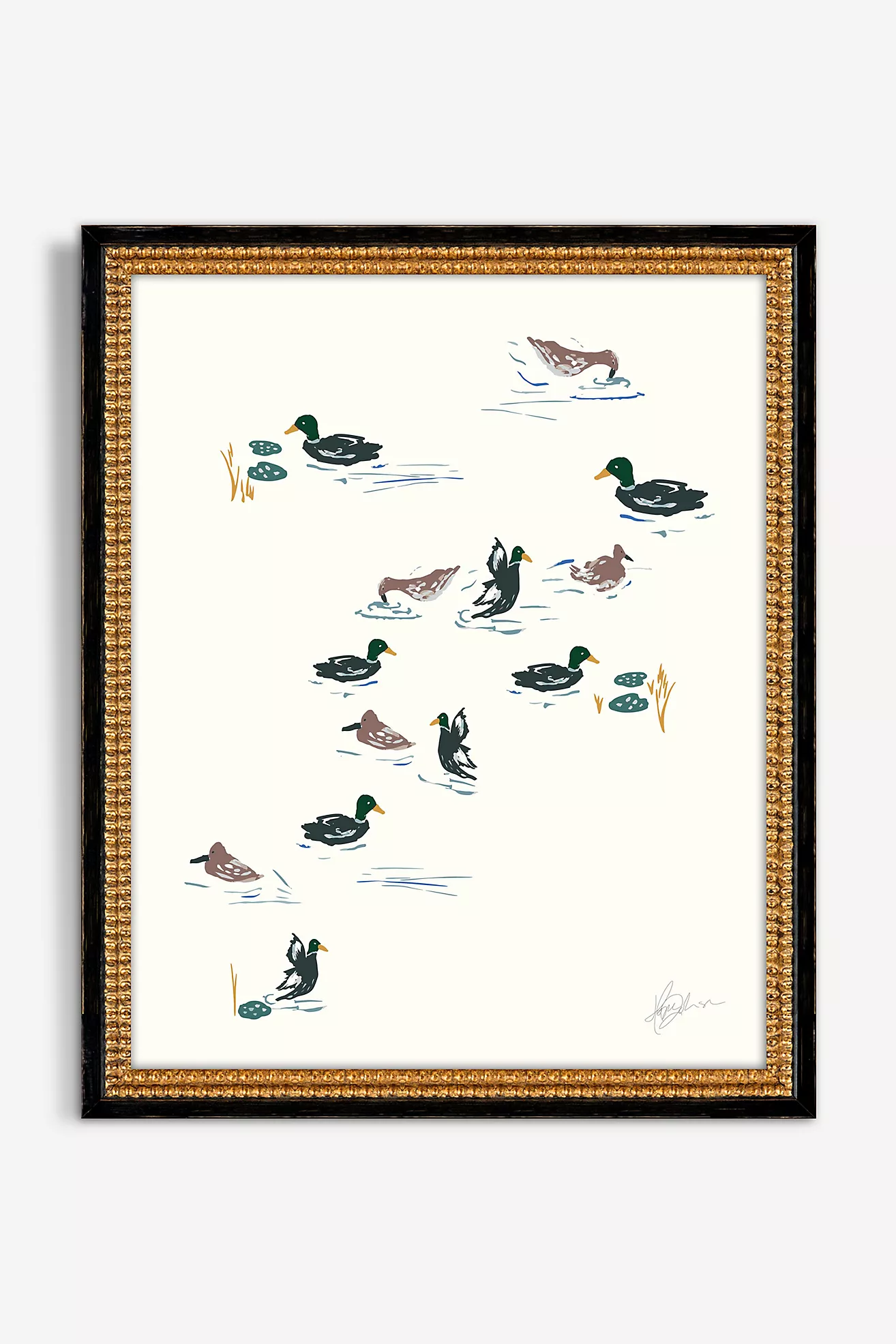 Online Designer Bathroom Lake Swim Wall Art