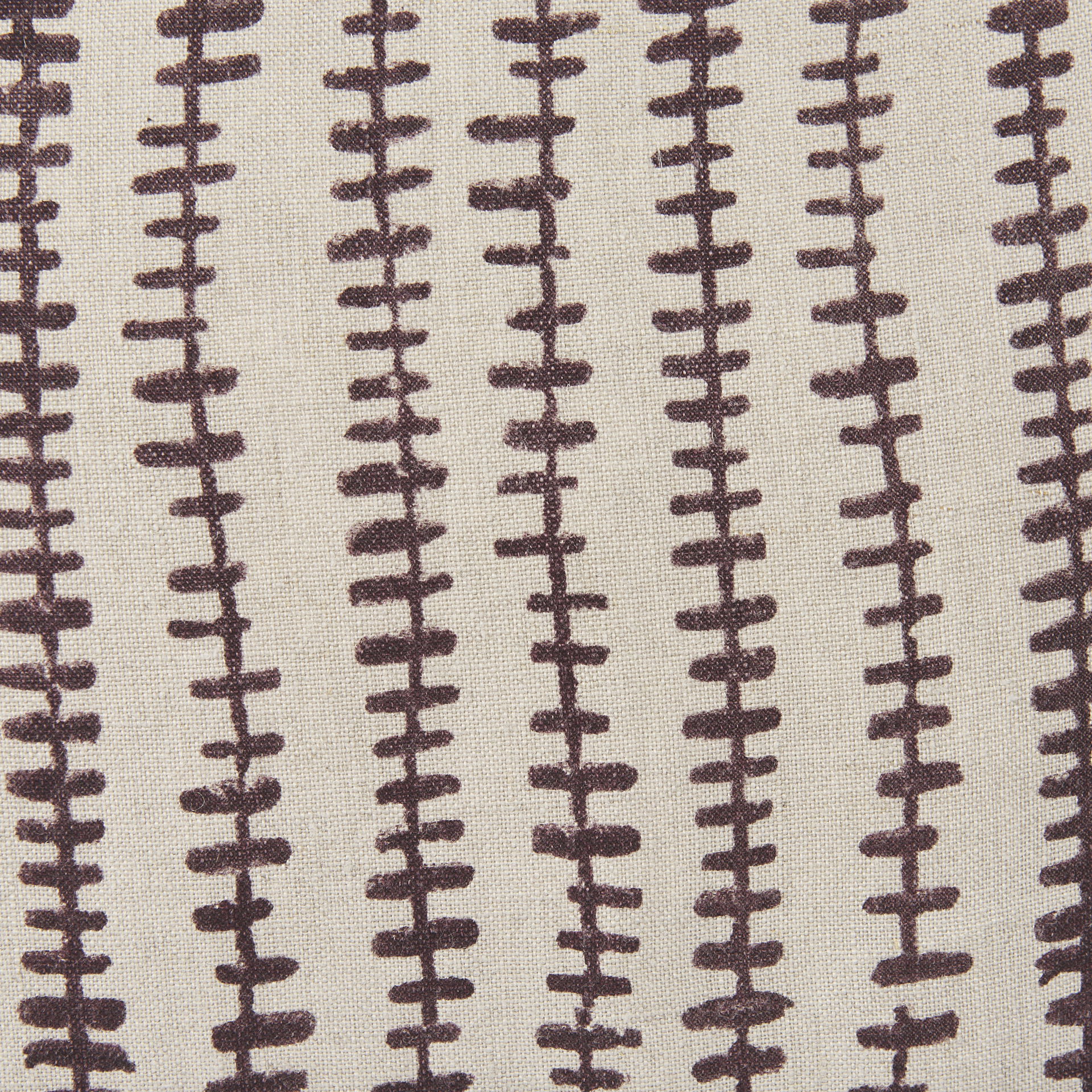 Jenna Beige with Merlot Print Linen Square Decorative Pillow Cover large image 