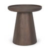 Takoda Dark Brown Wood Tapered Drum Accent Table thumbnail 0
