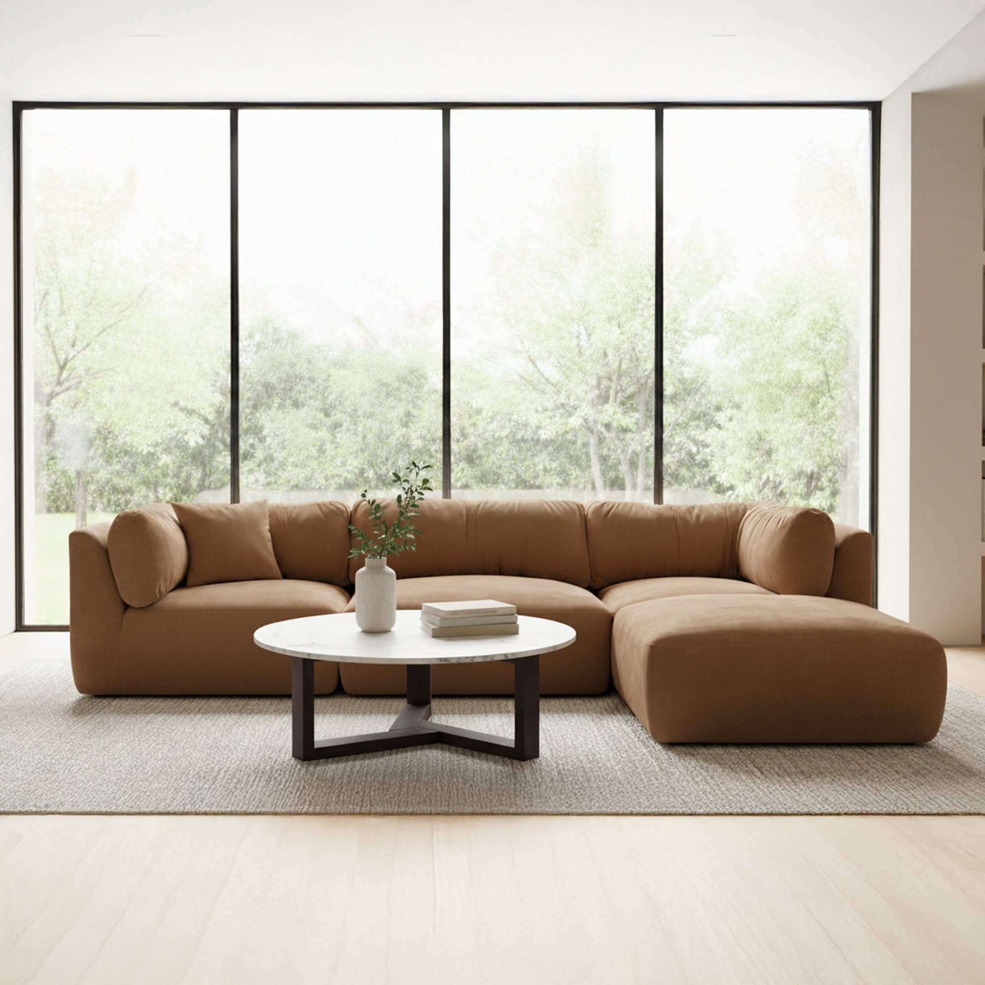 Jinxx Coffee Table Charcoal Grey, by Moe's Home, 38" width x 15" height x 38" depth View 8