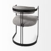 Hollyfield 20.5 x 21.3 x 29.5 Gray Fabric Seat with Gray Iron Frame Dining Chair thumbnail 5