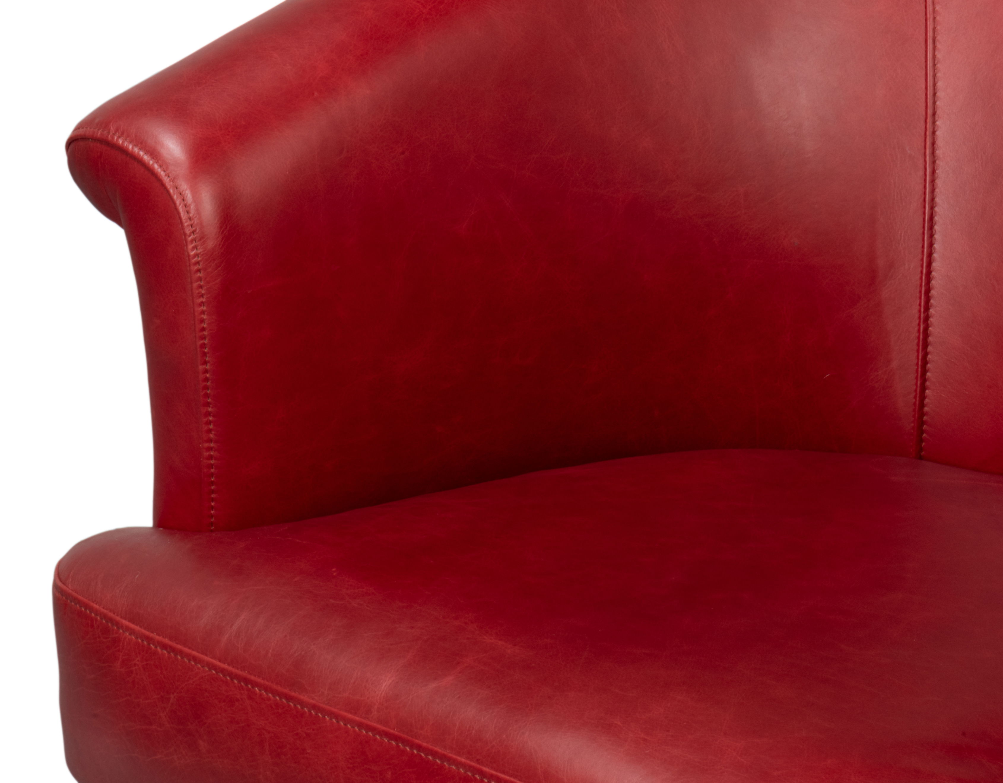 Nagel Distilled Leather Chair,New Rouge large image 