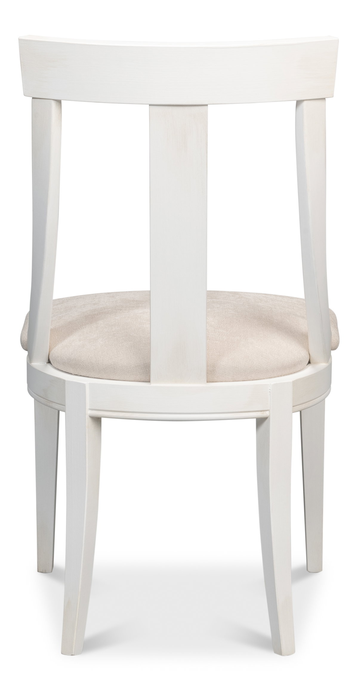 Deco Side Chair Cortina White Taupe, by Sarreid, 1'9" length x 1'8" width x 3'3" height View 10