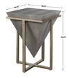 Bertrand Shagreen Accent Table, Furniture by Uttermost, 18.25" width x 25.25" height x 18.25" depth thumbnail 3
