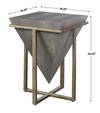 Bertrand Shagreen Accent Table, Side & End Table by Uttermost, 18.25" width x 25.25" height x 18.25" depth thumbnail 3
