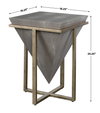 Bertrand Shagreen Accent Table, Side & End Table by Uttermost, 18.25" width x 25.25" height x 18.25" depth thumbnail 3