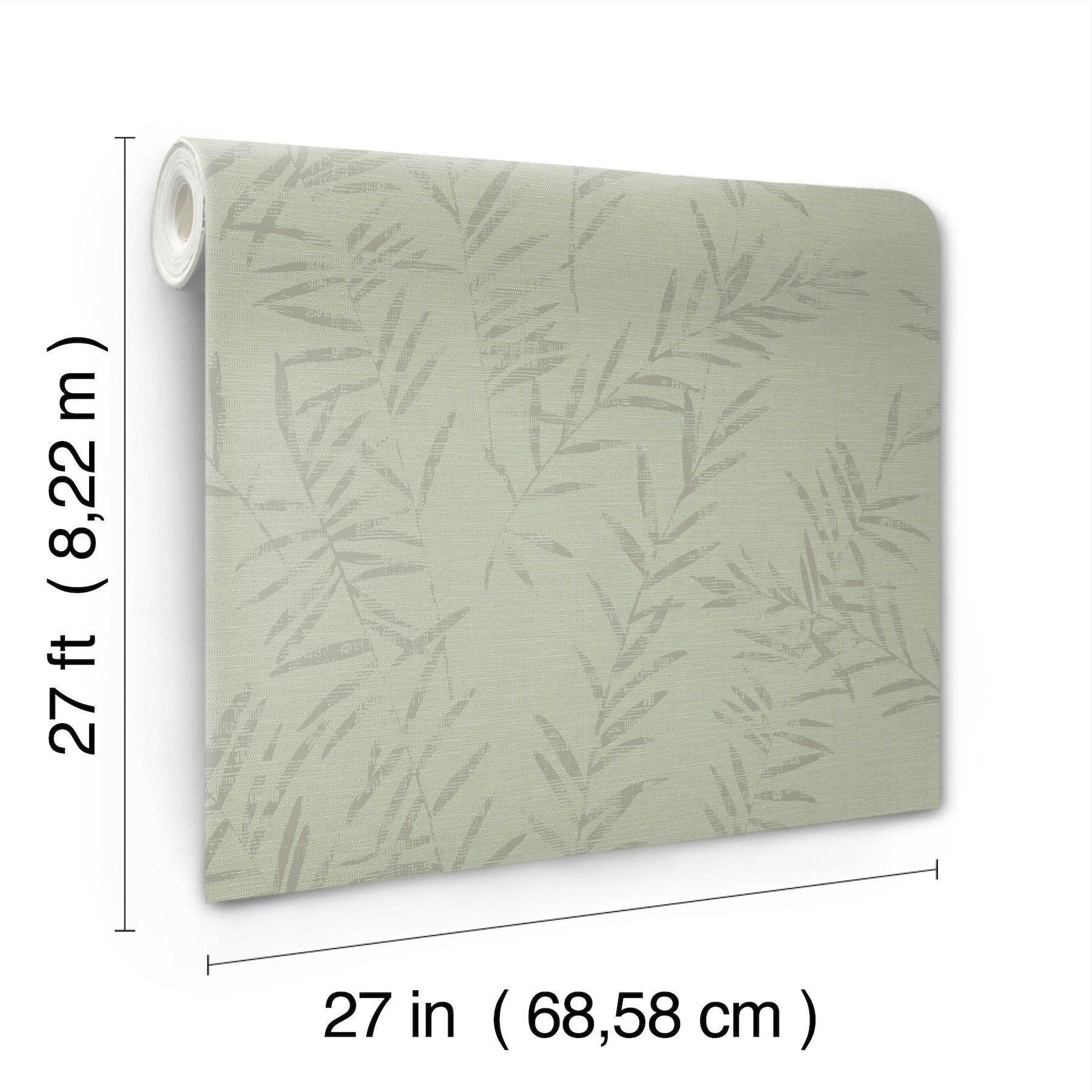 Allerton Bamboo Sage Wallpaper large image 