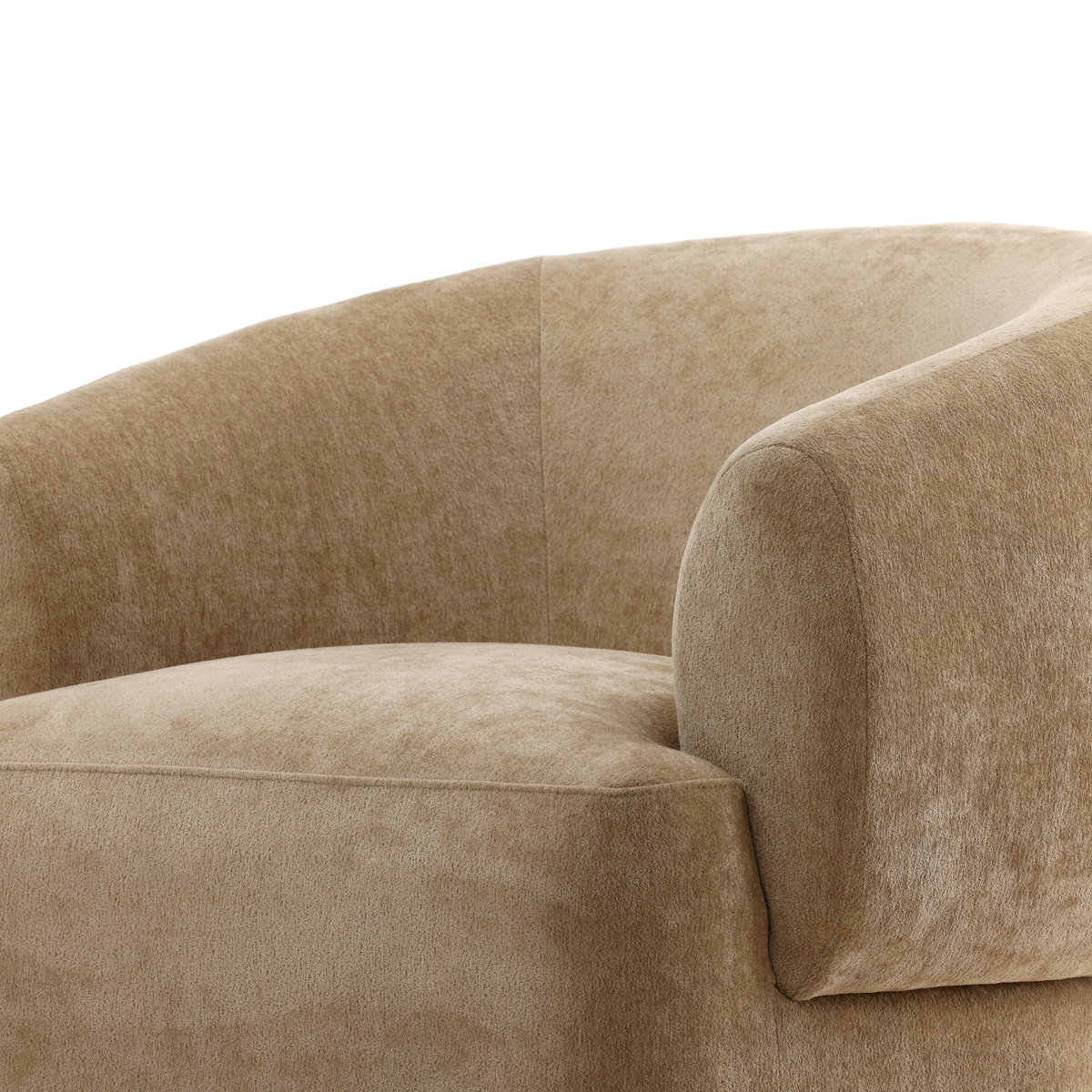 Billie Swivel Chair Sand, Accent Chair by Dovetail, 37" width x 30" height x 33.75" depth View 6