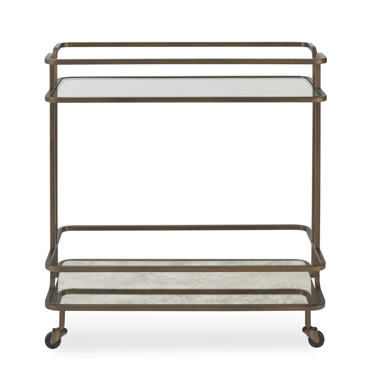Erivo Bronze Bar Cart, Bar Carts & Cabinet by Uttermost, 34" width x 32" height x 16" depth View 1