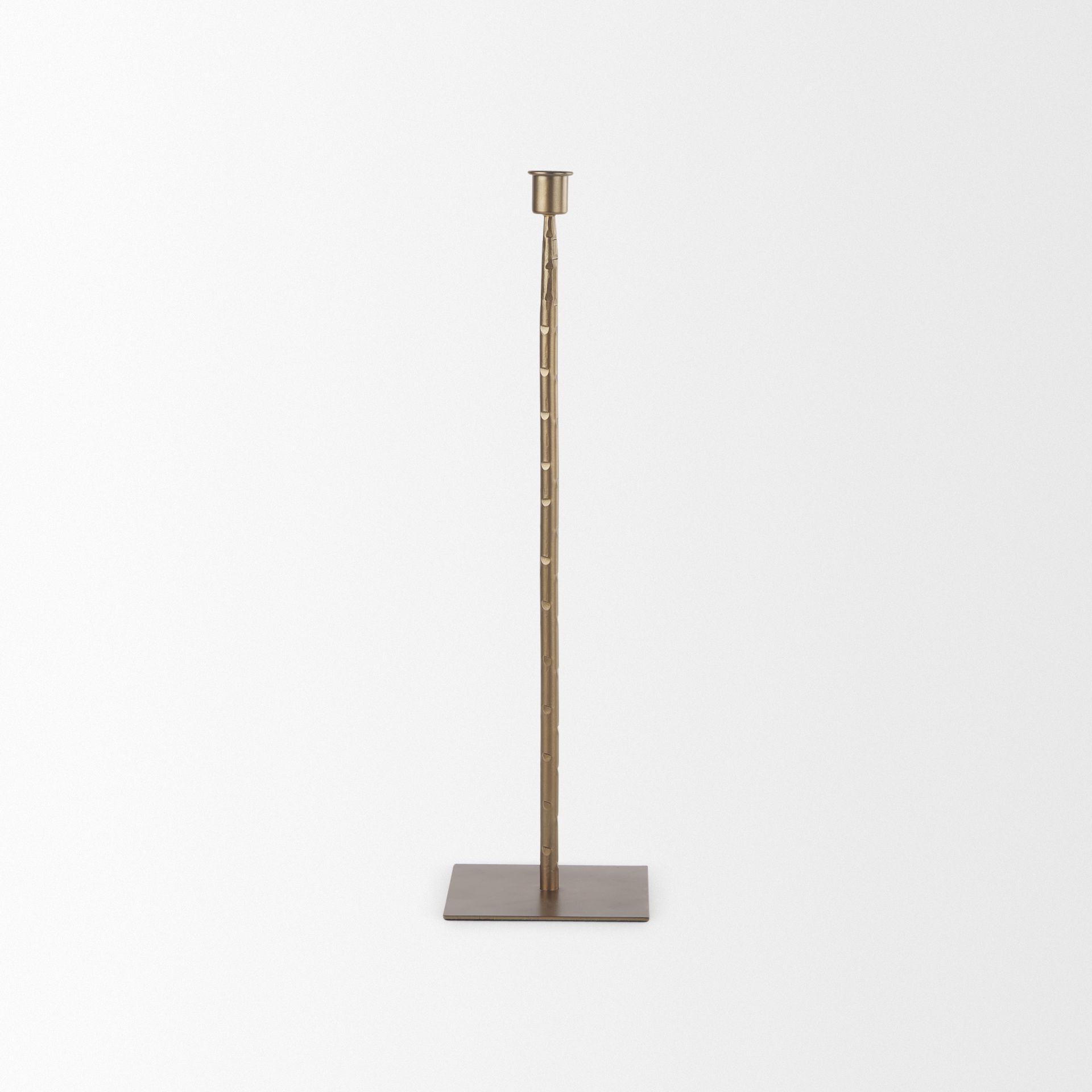 Porter Iron Candle Holder Medium, Candles & Candle Holder by Mercana, 5" length x 5" width x 18" height View 4