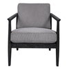 Brunei Modern Gray Accent Chair, by Uttermost, 28.25" width x 33.5" height x 32.5" depth thumbnail 1