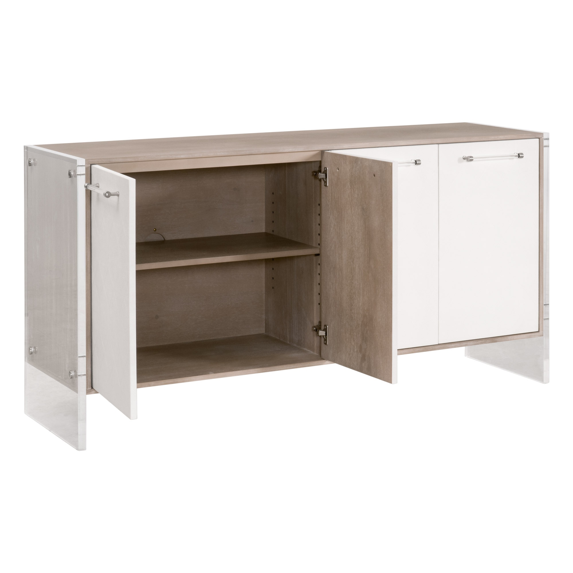 Lorin Shagreen Media Sideboard, Cabinets & Sideboard by Essentials for Living, 67" width x 34.5" height x 19" depth View 7