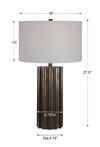 Khalio Gun Metal Table Lamp, by Uttermost, 16" width x 27.5" height x 16" depth thumbnail 3