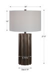 Khalio Gun Metal Table Lamp thumbnail 2