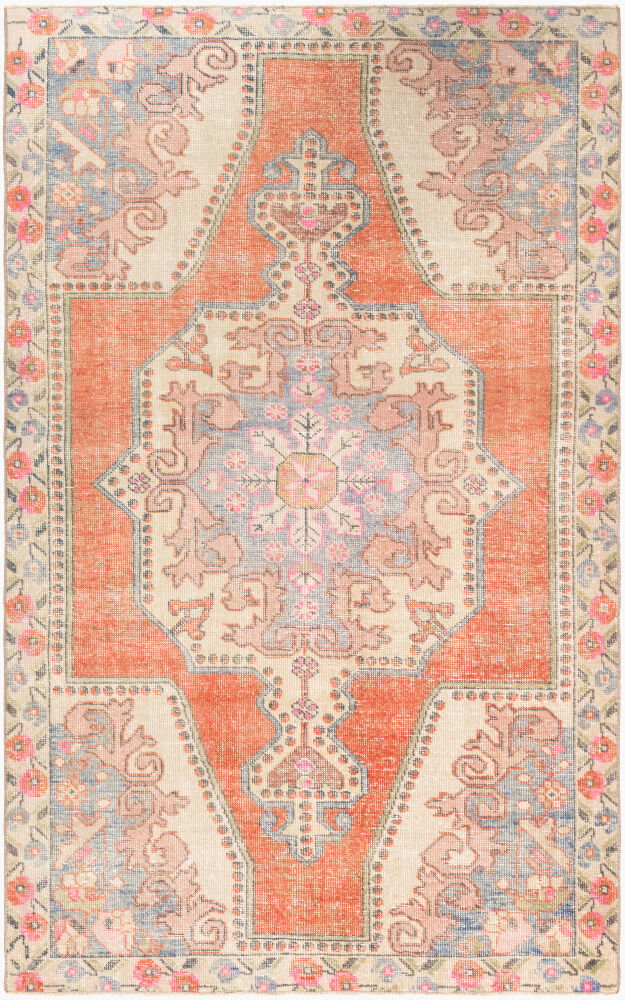 Antique One of a Kind Handmade Rug, by Surya, 7' length x 4'5" width