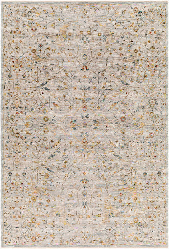 Reina Machine Woven Rug, by Surya, 7'4.58" length x 4'11.84" width