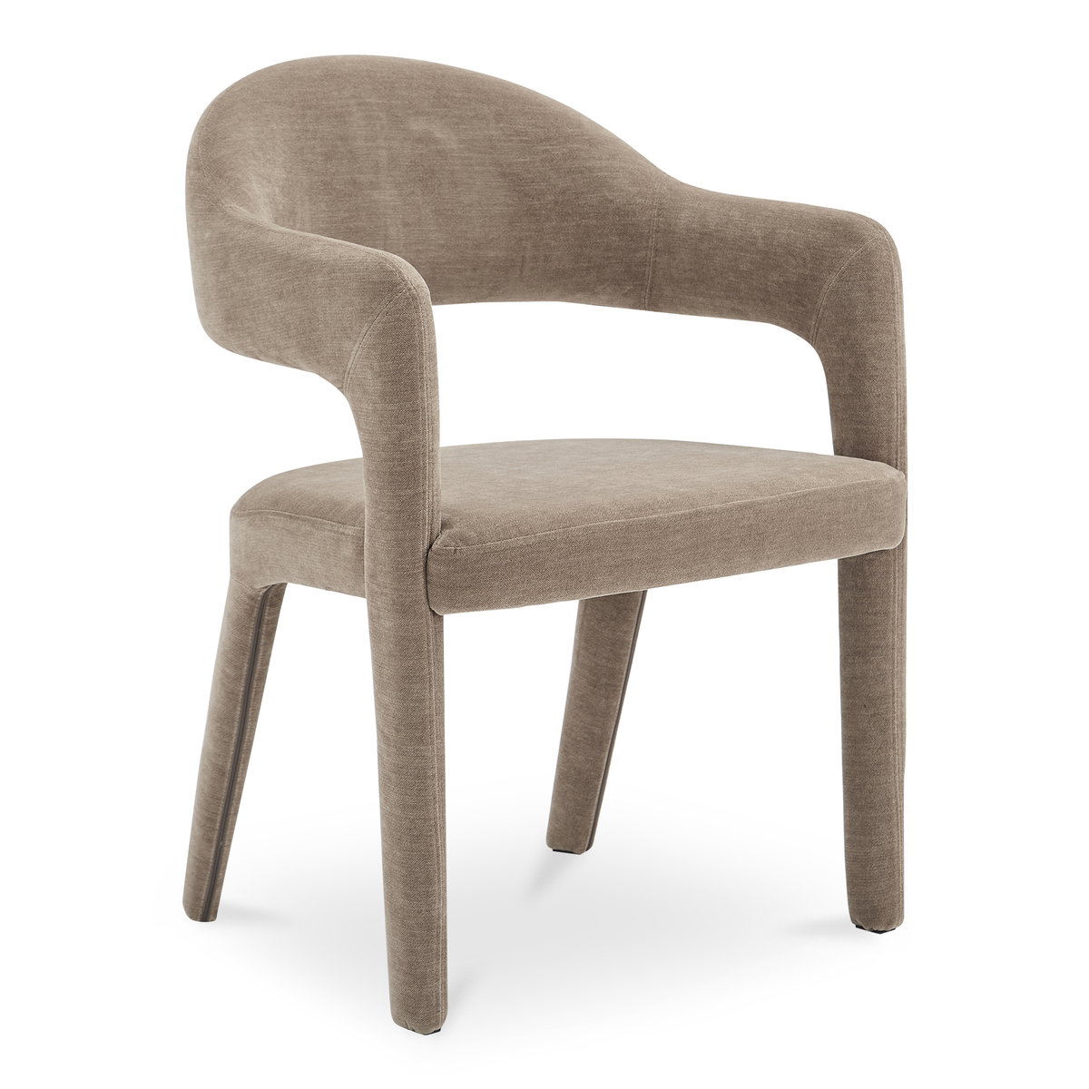 Martens Dining Chair Camel, by Moe's Home, 23.6" width x 31.9" height x 22.6" depth View 2