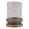 Fairmont Candle Holder Antique Brass Large, Decor by Dovetail, 9.5" width x 15" height x 9.5" diameter x 9.5" depth thumbnail 1
