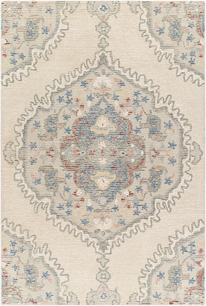 Vivianne Handmade Rug, by Surya, 1'6" length x 1'6" width