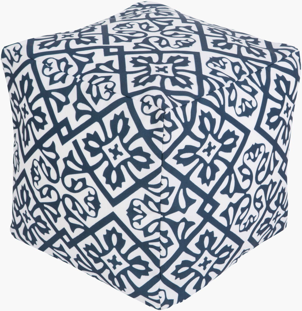 Rain Pouf, Ottoman by Surya, 18" width x 18" height