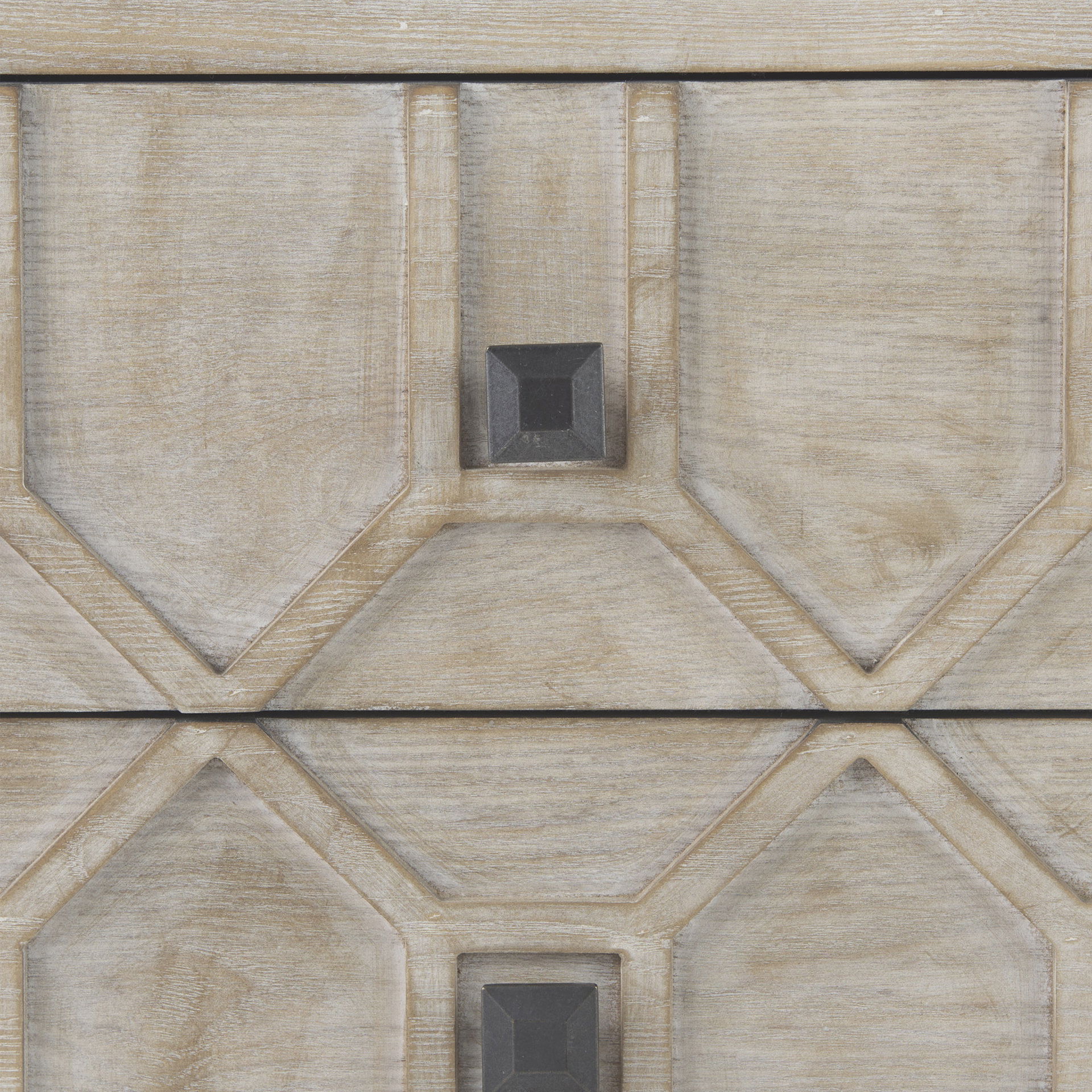 Genevieve I 39L x 16W Light Brown Fir Veneer 3 Drawer Accent Cabinet large image 