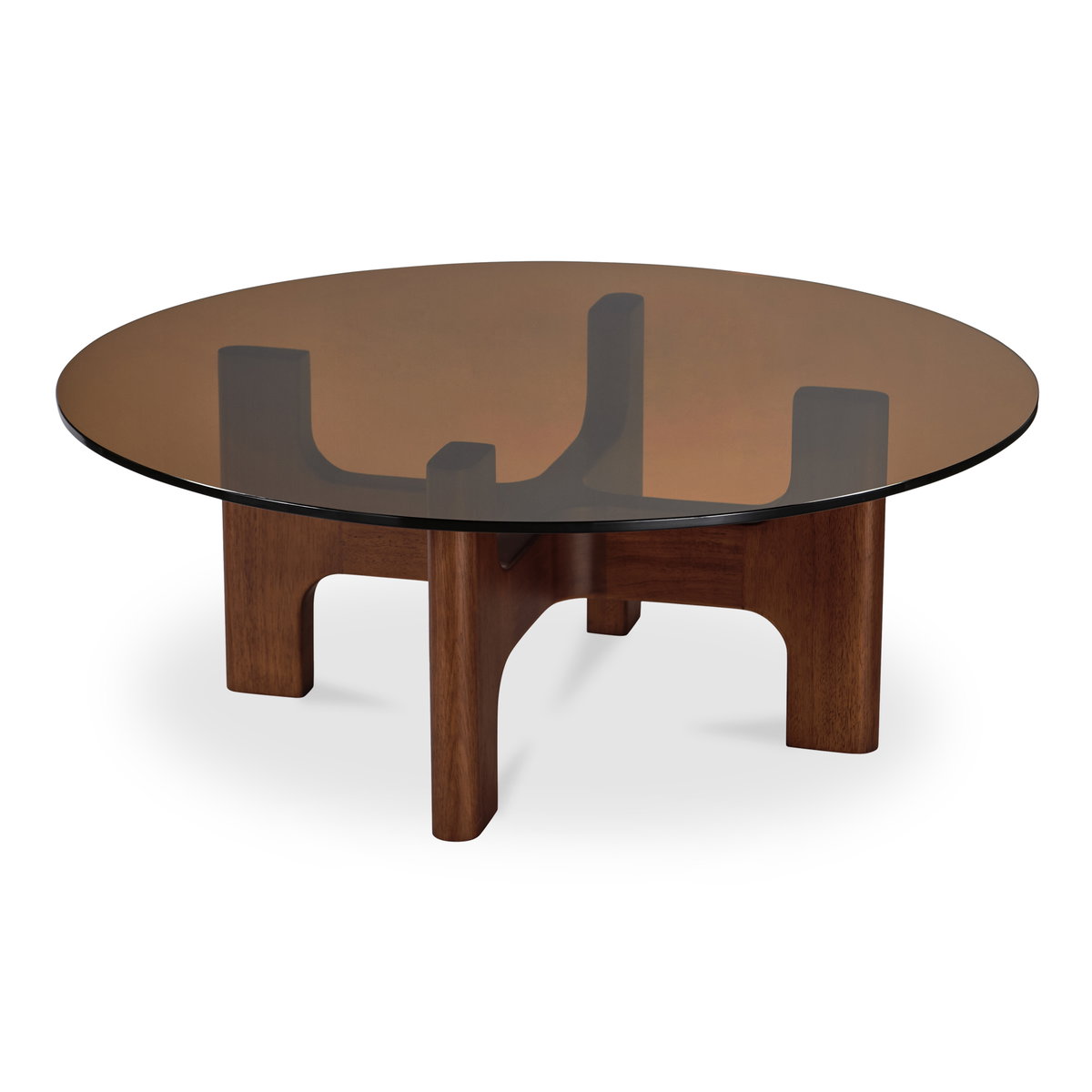 Luke Coffee Table Amber, by Moe's Home, 42" width x 16" height x 42" depth View 2