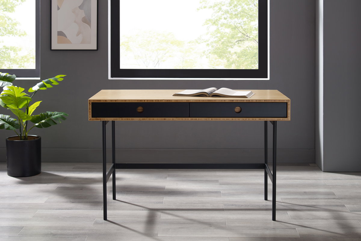 Santa Cruz Desk, Wheat, File Storage by Greenington, 48" length x 24" width x 30" height View 6