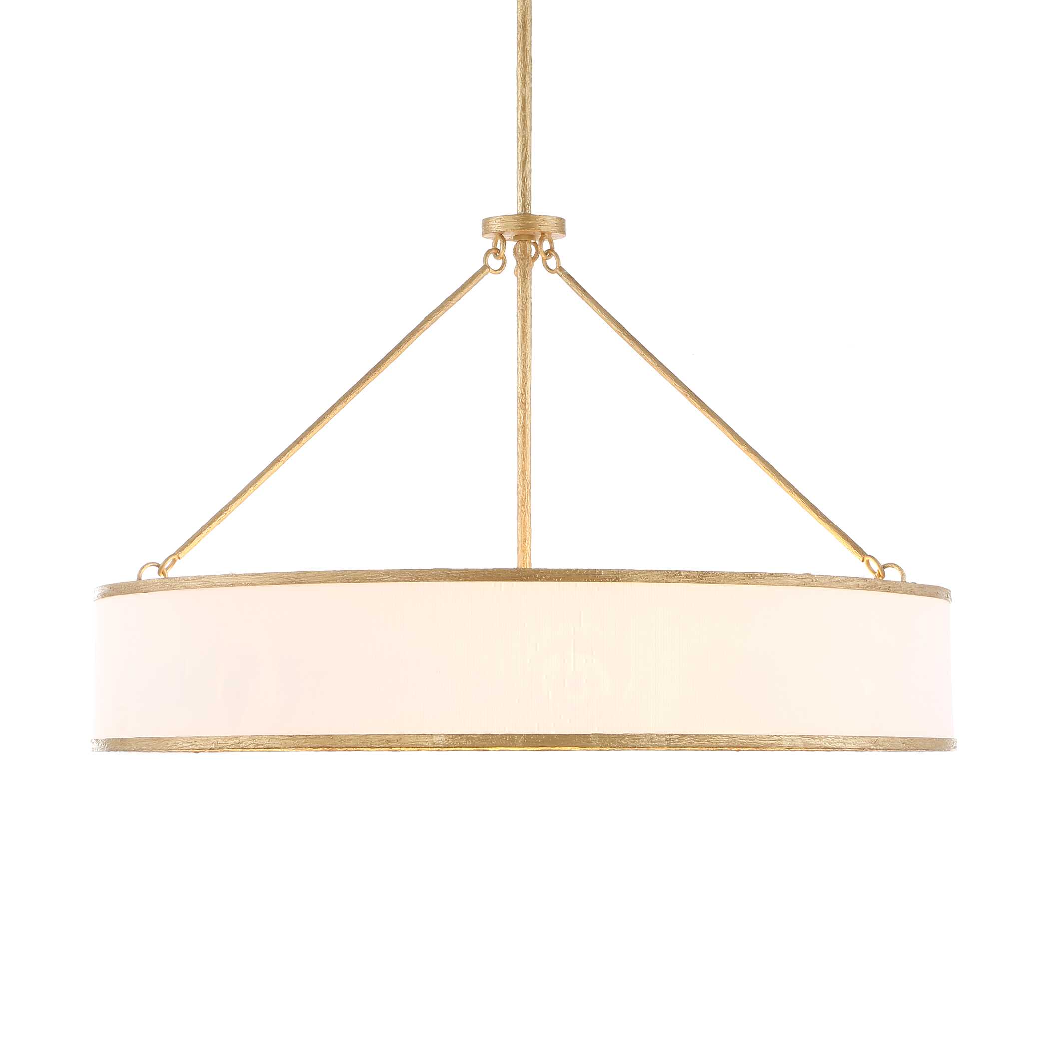 Algiers 8 Light Drum Pendant, Ceiling Light by Uttermost, 19" height x 30" diameter View 6