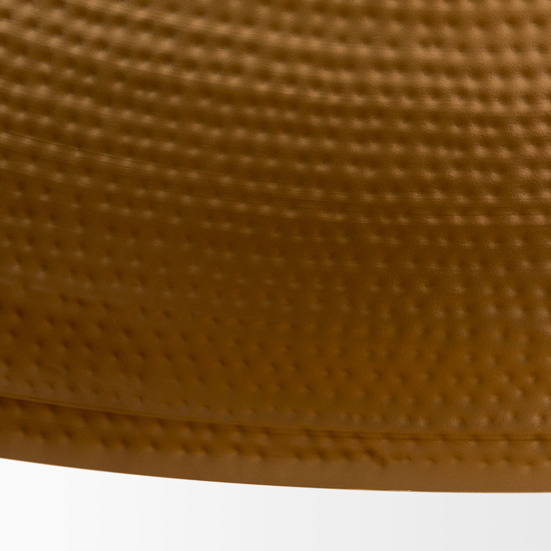 Karina 36' Round Matte Black Hammered Metal Dome Pendant Light large image 