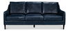 Alehandro Leather Sofa  Chateau Blue thumbnail 1