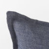 Aubrielle 14x26 Gray and Blue Fabric Color Blocked Pillow Cover, Decorative Pillow by Mercana, 14" length x 26" width x 0.2" height thumbnail 7
