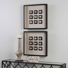 Geode Linen Shadow Box, by Uttermost, 1'9.62" width x 1'9.62" height x 2.37" depth thumbnail 4