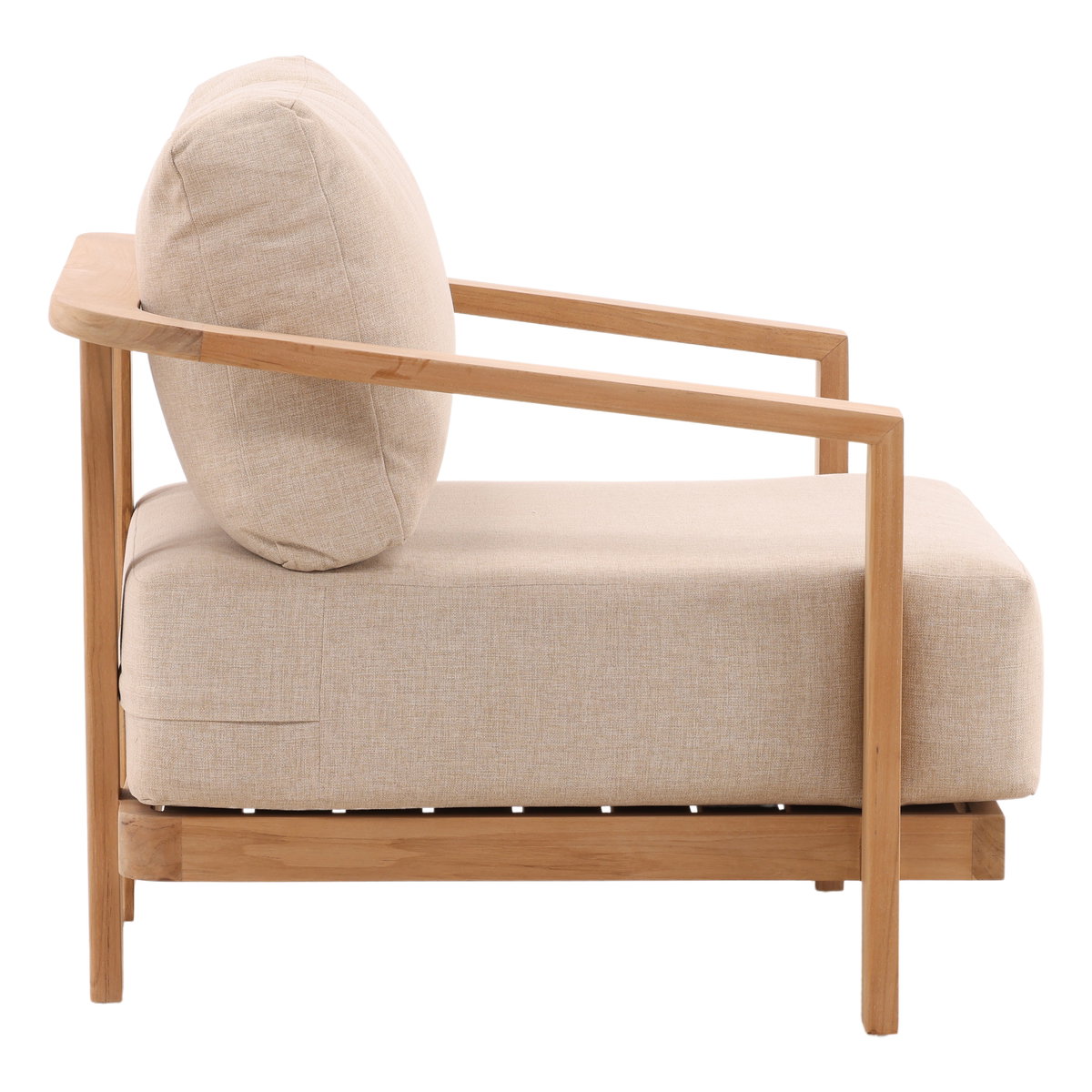 Redford Outdoor Sofa Chair Sand, Accent Chair by Dovetail, 37" width x 25.59" height x 33.85" depth View 3