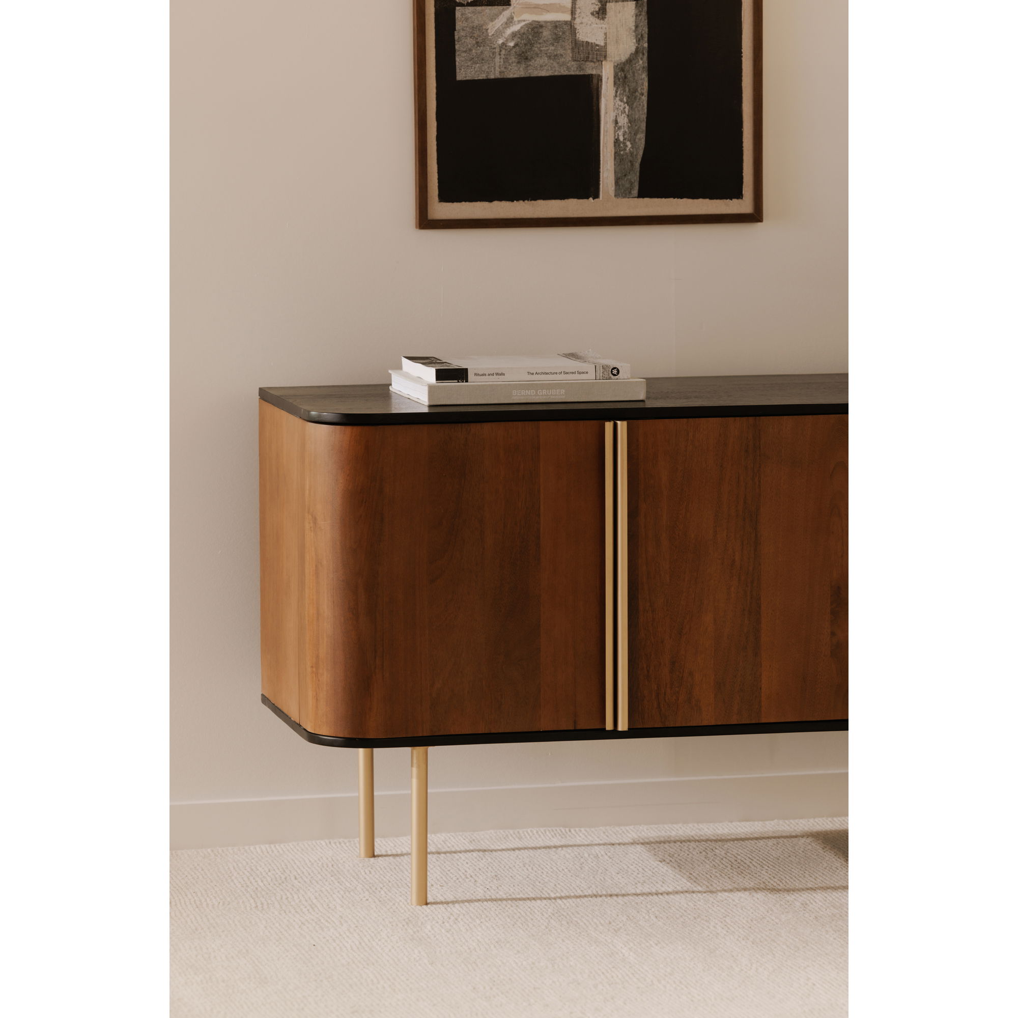 Dionne 4 Door Sideboard Brass large image 