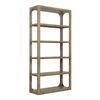 Abbott Bookshelf Brown, Shelving & Bookcase by Moe's Home, 45" width x 91.25" height x 18" depth thumbnail 2