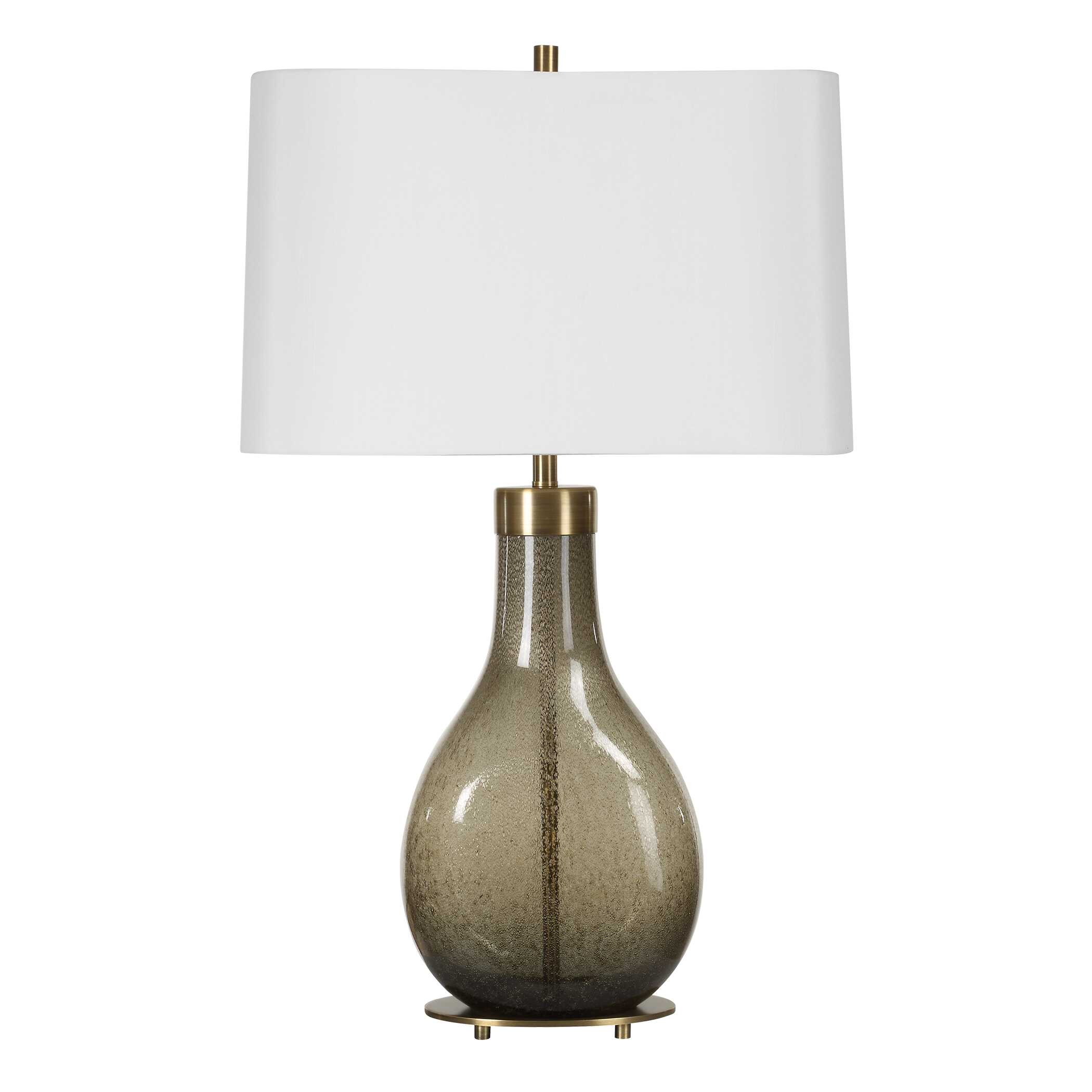 Shyla Dark Glass Table Lamp large image 