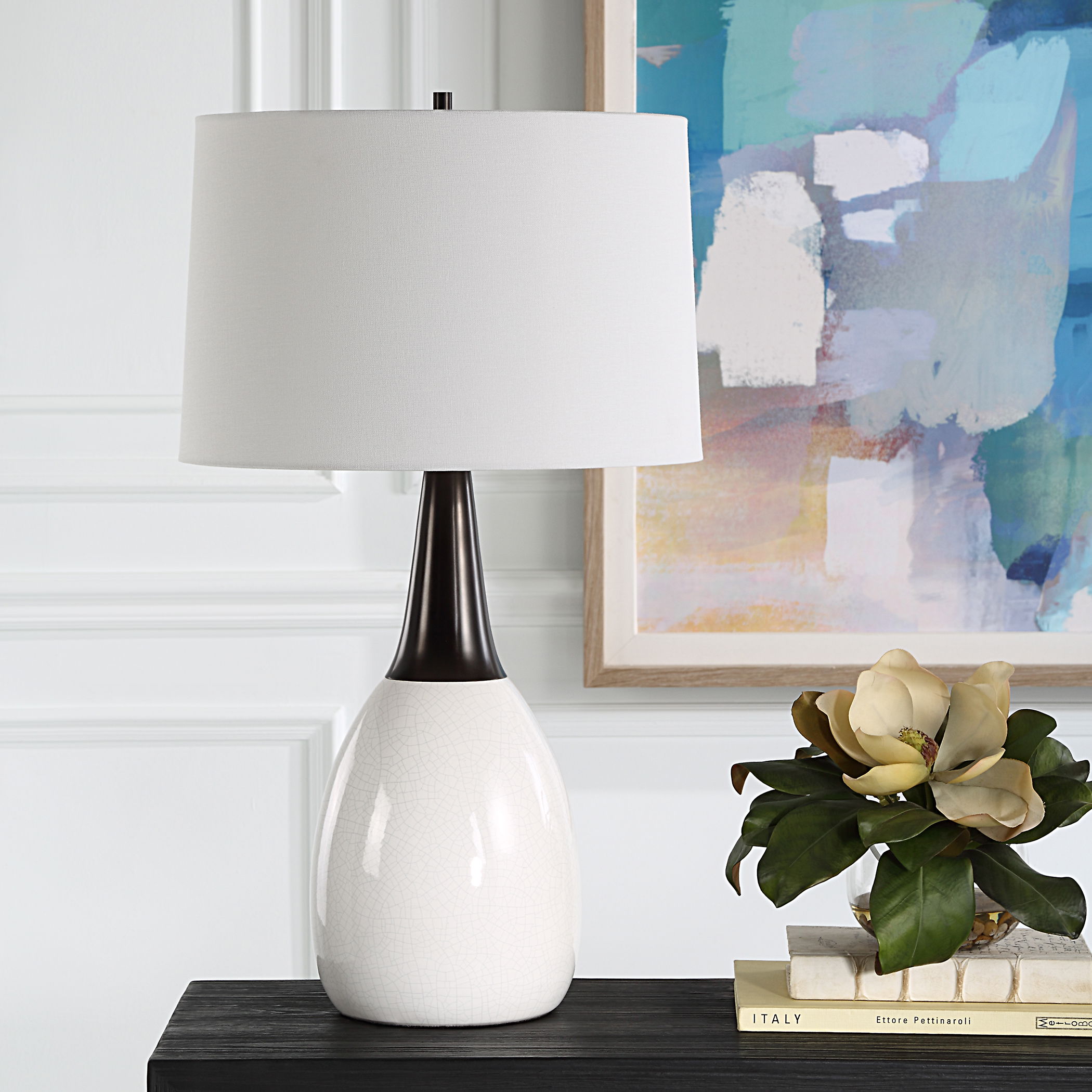 Fralin White Table Lamp large image 