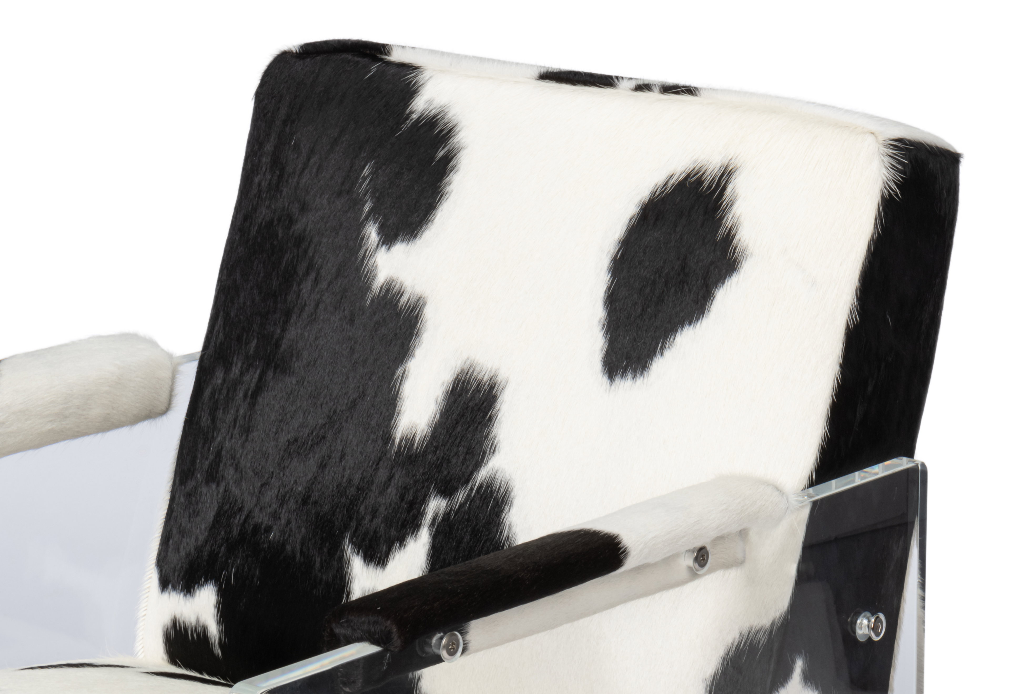 Holloway Armchair, Black & White, Seating by Sarreid, 24" length x 32" width x 31" height View 4