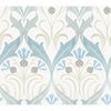 Pine Cone Ribbon Teal Wallpaper thumbnail 0
