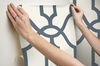 Magnolia Home Woven Trellis Blue & White Peel & Stick Wallpaper thumbnail 5