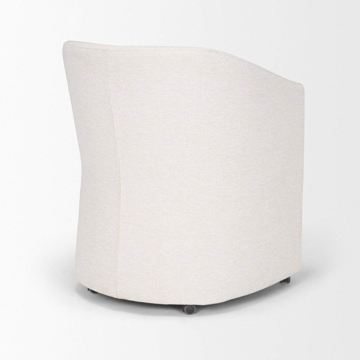 Sondra Oatmeal Performance Fabric Upholstered Club Dining Chair, by Mercana, 25.5" length x 23.75" width x 31.5" height View 10