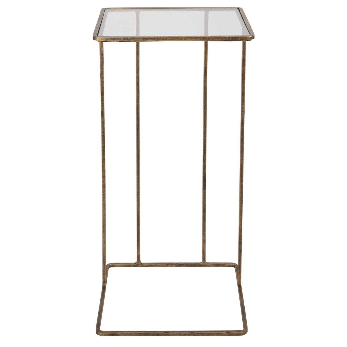 Cadmus Gold Accent Table, Furniture by Uttermost, 12" width x 24" height x 12" depth View 4